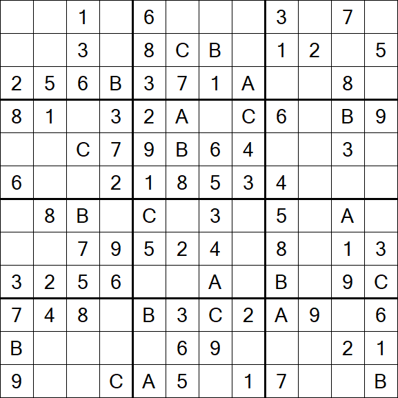 Sudoku 12x12 - Easy