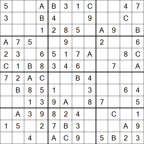 Sudoku 12x12 - Easy