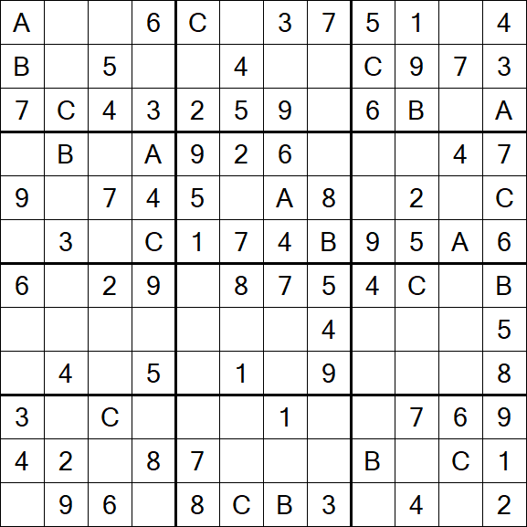 Sudoku 12x12 - Easy