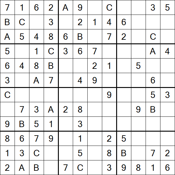 Sudoku 12x12 - Easy