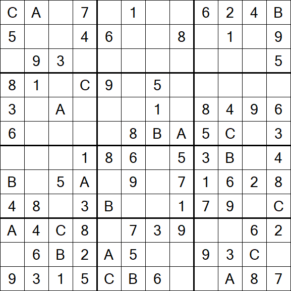 Sudoku 12x12 - Easy