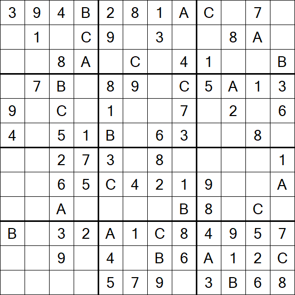 Sudoku 12x12 - Easy