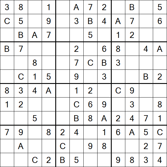 Sudoku 12x12 - Easy