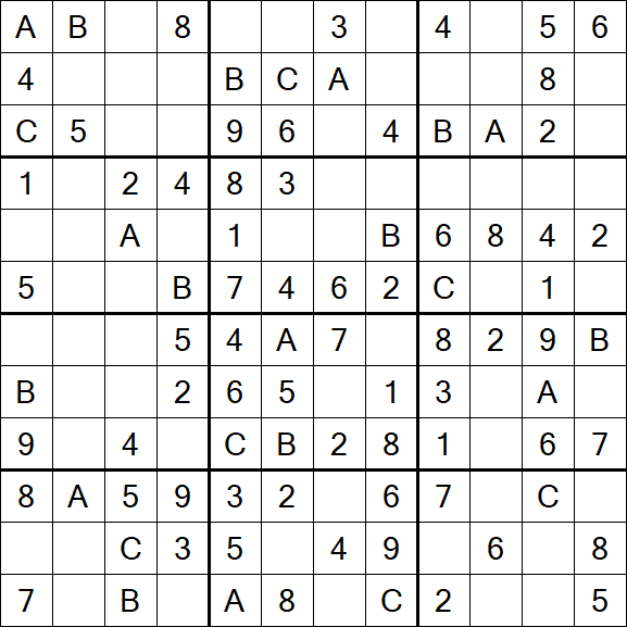 Sudoku 12x12 - Easy