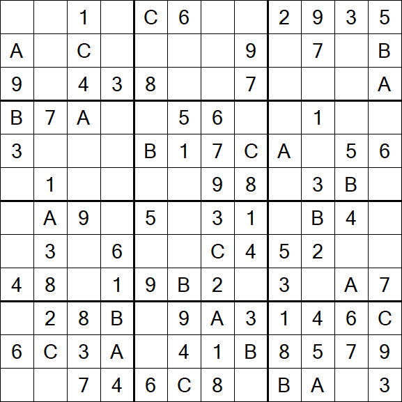Sudoku 12x12 - Easy