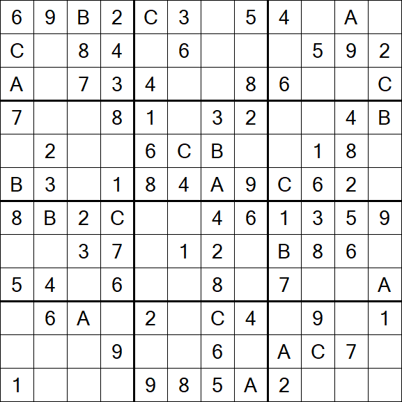 Sudoku 12x12 - Easy