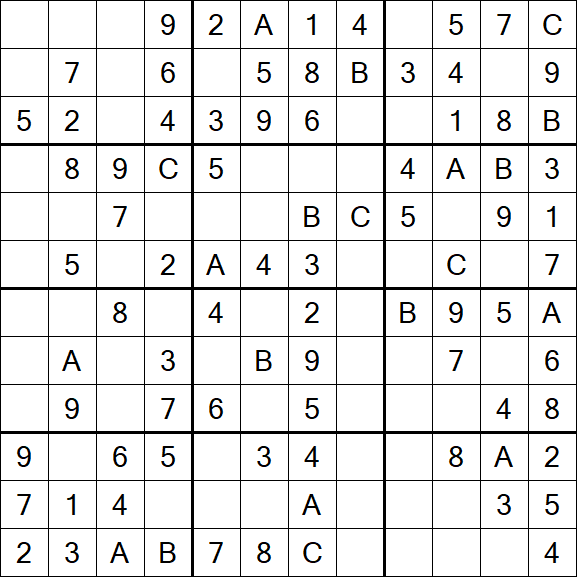 Sudoku 12x12 - Easy