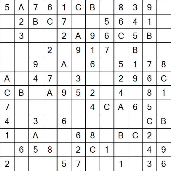 Sudoku 12x12 - Easy