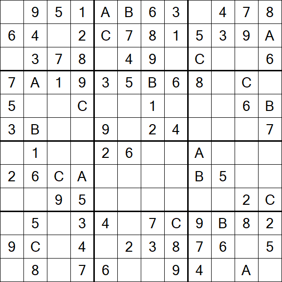 Sudoku 12x12 - Easy