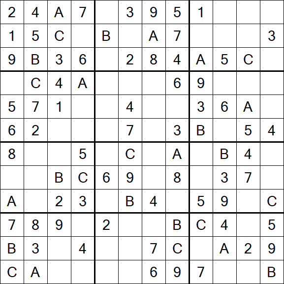 Sudoku 12x12 - Easy