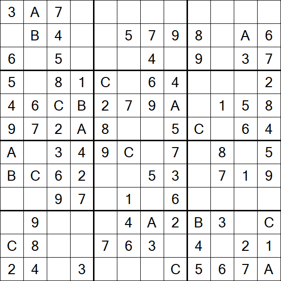 Sudoku 12x12 - Easy