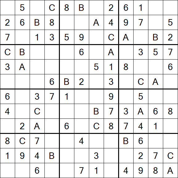 Sudoku 12x12 - Easy