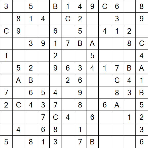 Sudoku 12x12 - Easy