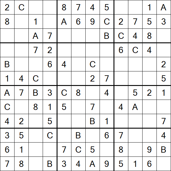 Sudoku 12x12 - Easy