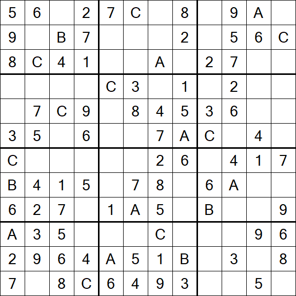 Sudoku 12x12 - Easy