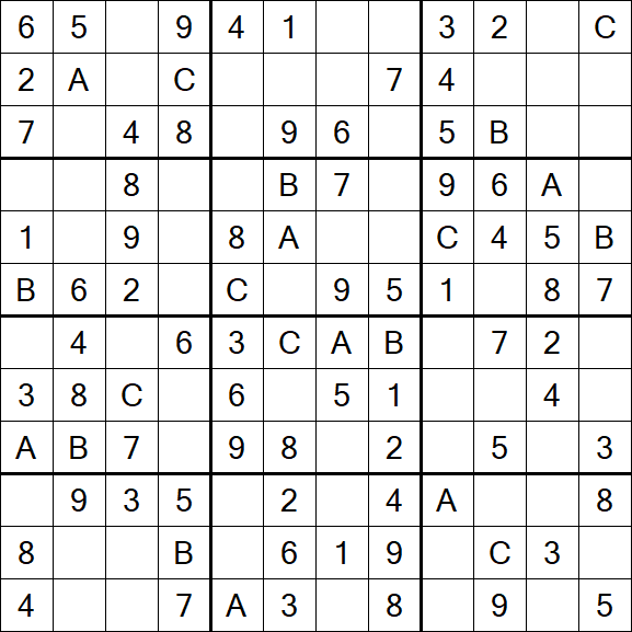 Sudoku 12x12 - Easy