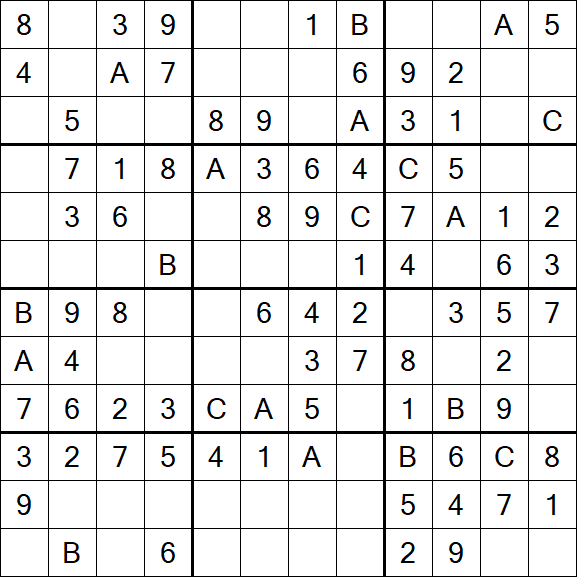 Sudoku 12x12 - Easy