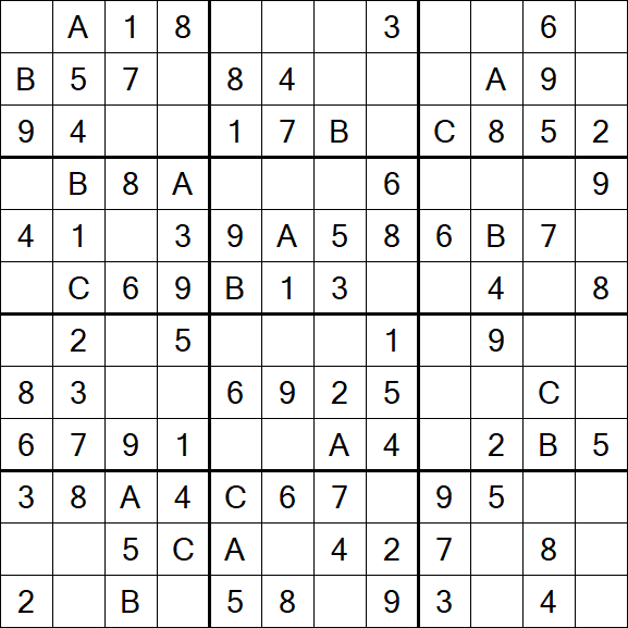 Sudoku 12x12 - Easy