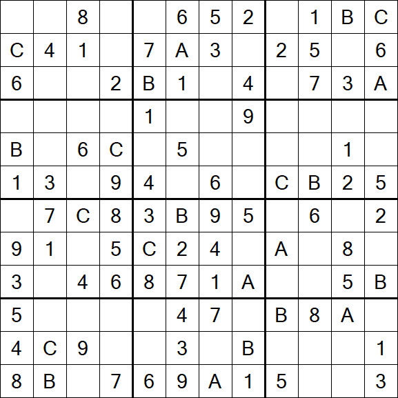 Sudoku 12x12 - Easy