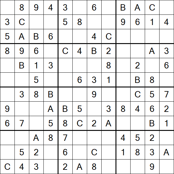Sudoku 12x12 - Easy