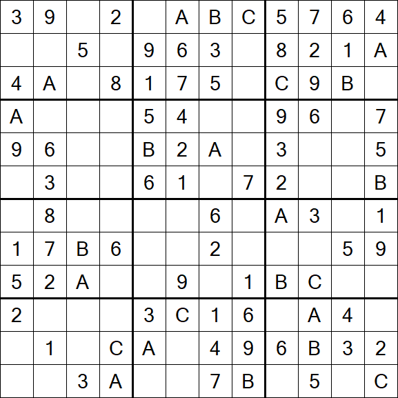 Sudoku 12x12 - Easy