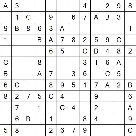 Sudoku 12x12 - Easy