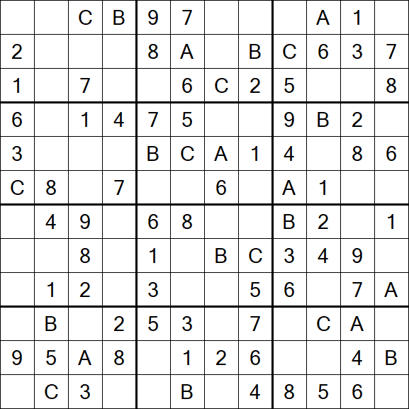 Sudoku 12x12 - Easy