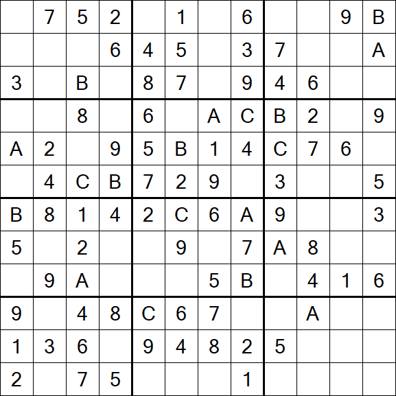 Sudoku 12x12 - Easy