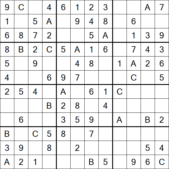 Sudoku 12x12 - Easy