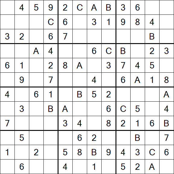 Sudoku 12x12 - Easy