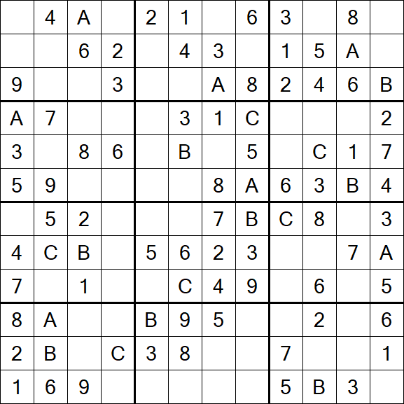 Sudoku 12x12 - Easy