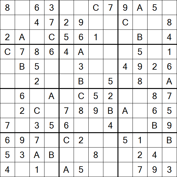 Sudoku 12x12 - Easy