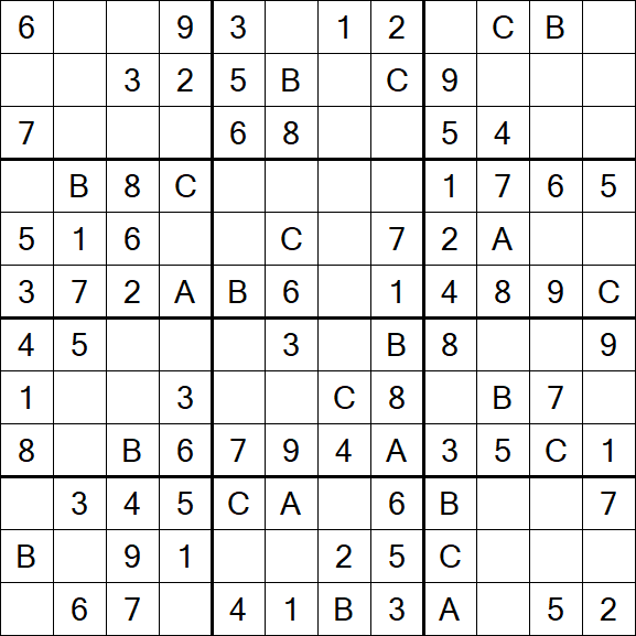 Sudoku 12x12 - Easy