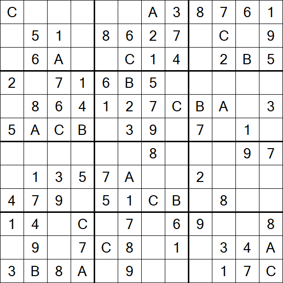 Sudoku 12x12 - Easy