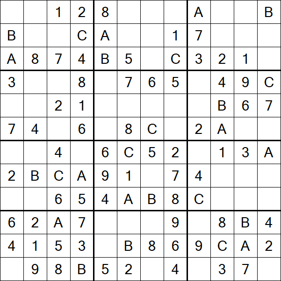 Sudoku 12x12 - Easy