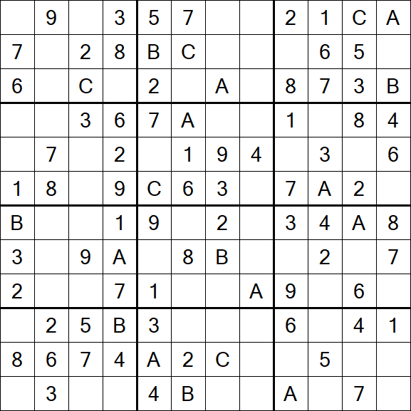 Sudoku 12x12 - Easy
