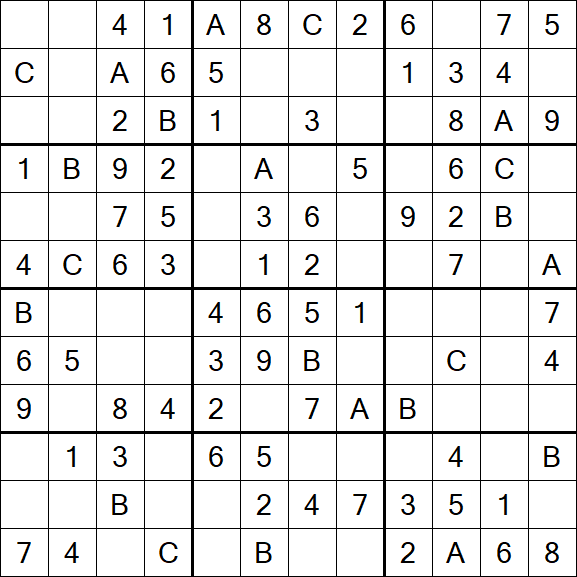 Sudoku 12x12 - Easy