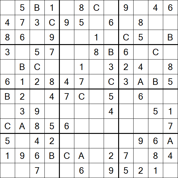 Sudoku 12x12 - Easy