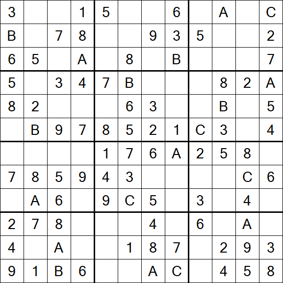 Sudoku 12x12 - Easy