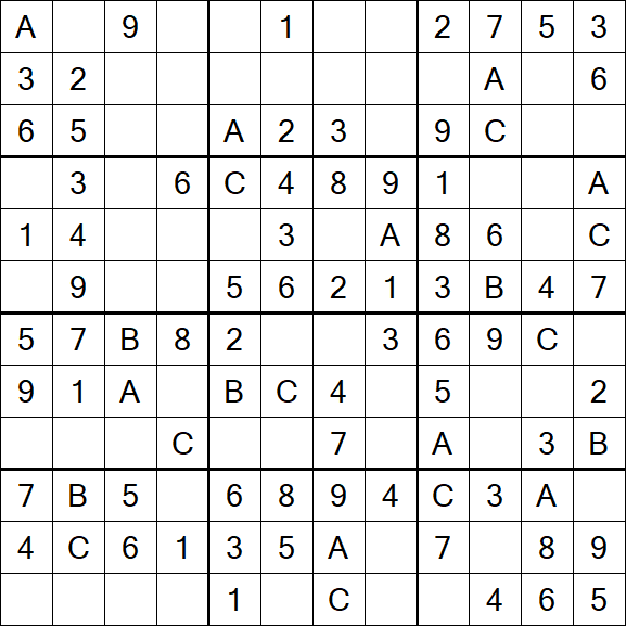 Sudoku 12x12 - Easy