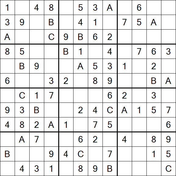 Sudoku 12x12 - Easy