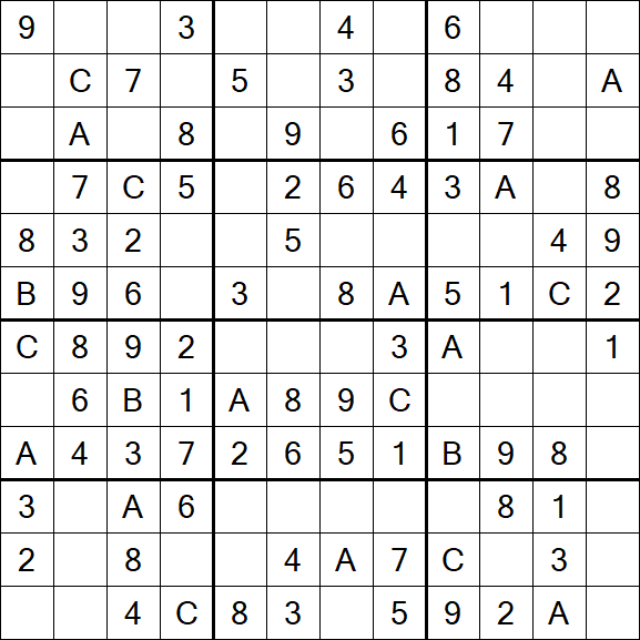 Sudoku 12x12 - Easy