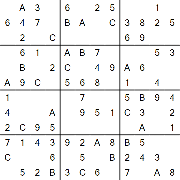 Sudoku 12x12 - Easy