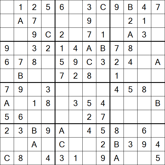 Sudoku 12x12 - Easy
