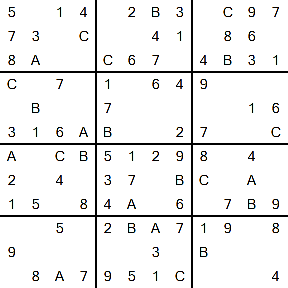 Sudoku 12x12 - Easy
