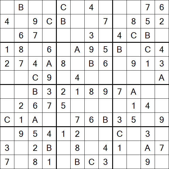Sudoku 12x12 - Easy