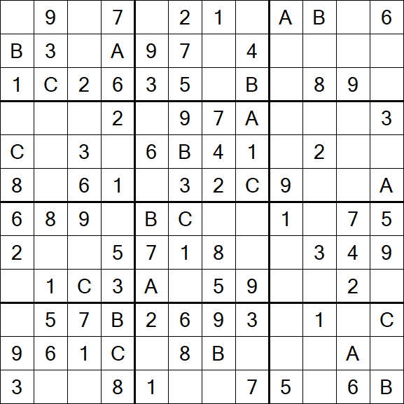 Sudoku 12x12 - Easy