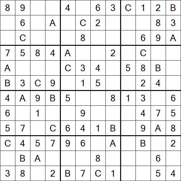 Sudoku 12x12 - Easy