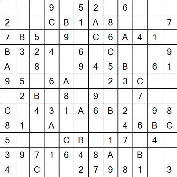 Sudoku 12x12 - Easy