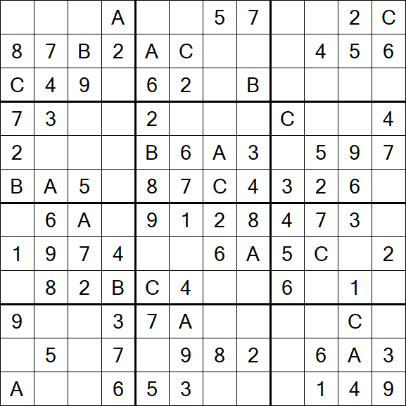 Sudoku 12x12 - Easy